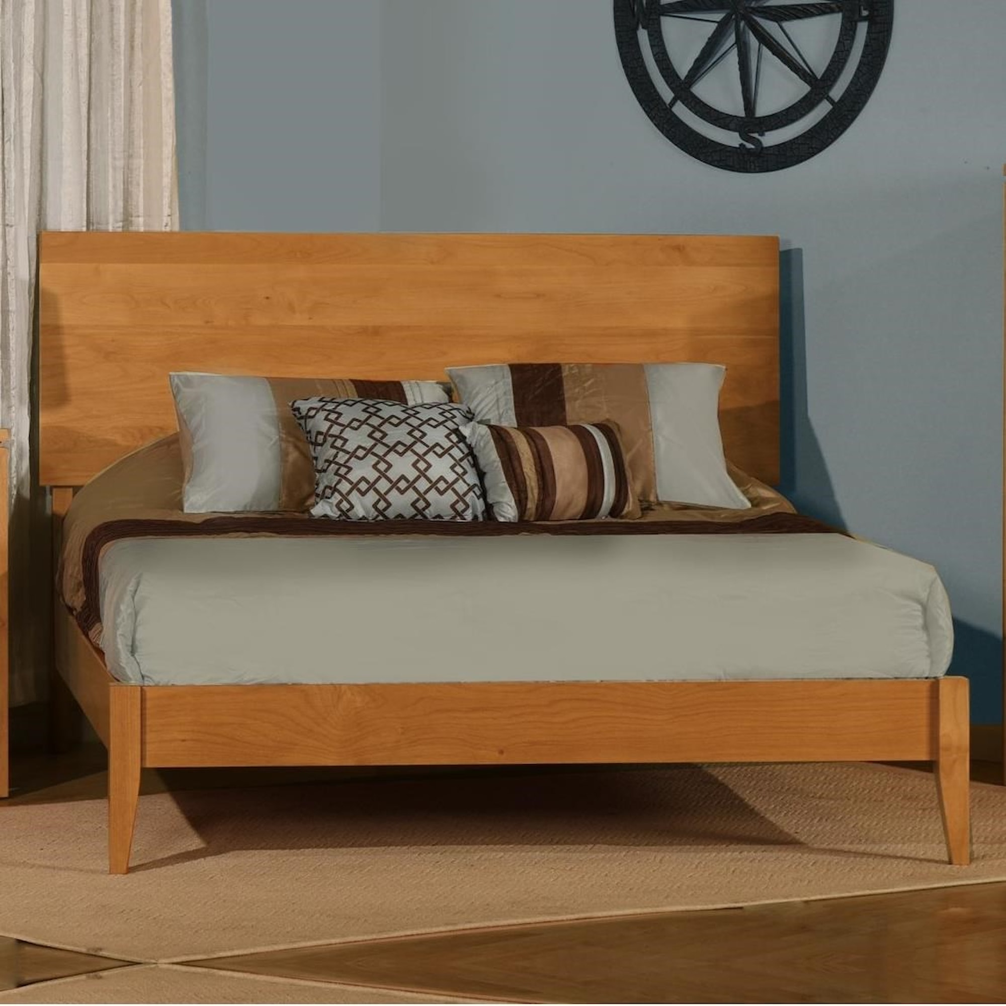 Archbold Furniture 2 West 404702236 Queen Modern Platform Solid Wood